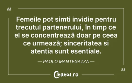 Femeile pot simți invidie pentru trecut... Femeile pot simți invidie pentru trecut...