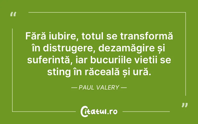 Citat Paul Valery - citate spiritualitate