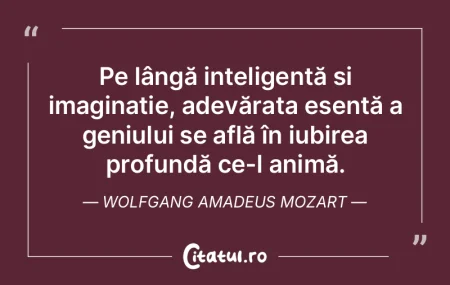 Pe lângă inteligență și imaginație... Pe lângă inteligență și imaginație...
