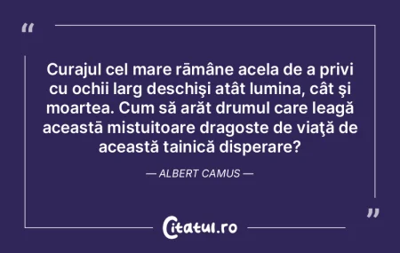 Curajul cel mare rāmâne acela de a pri... Curajul cel mare rāmâne acela de a pri...