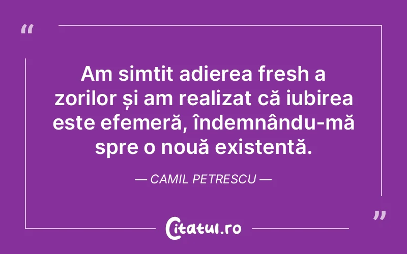 Citat Camil Petrescu - citate spiritualitate