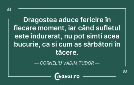 Dragostea aduce fericire în fiecare mom... Dragostea aduce fericire în fiecare mom...