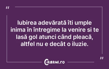 Iubirea adevărată îți umple inima î... Iubirea adevărată îți umple inima î...