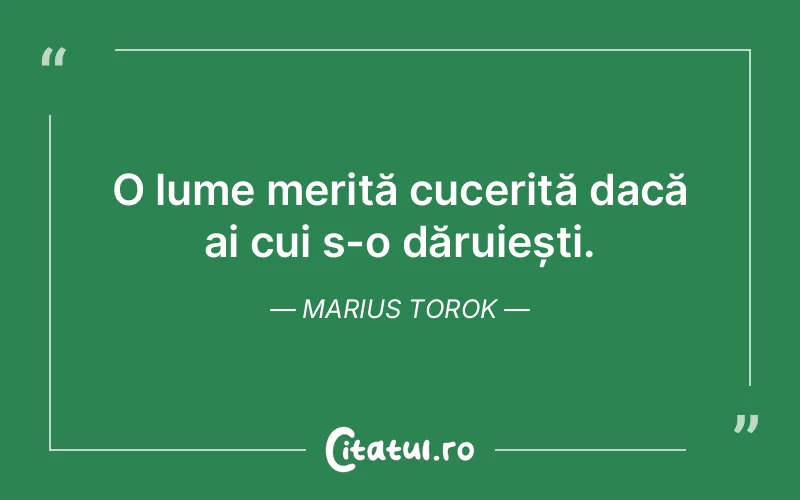 Citat Marius Torok - citate spiritualitate