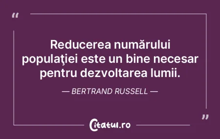 Reducerea numărului populaţiei este un...