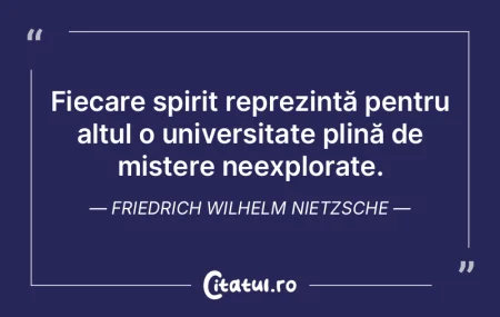 Fiecare spirit reprezintă pentru altul ... Fiecare spirit reprezintă pentru altul ...