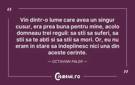 Vin dintr-o lume care avea un singur cus... Vin dintr-o lume care avea un singur cus...
