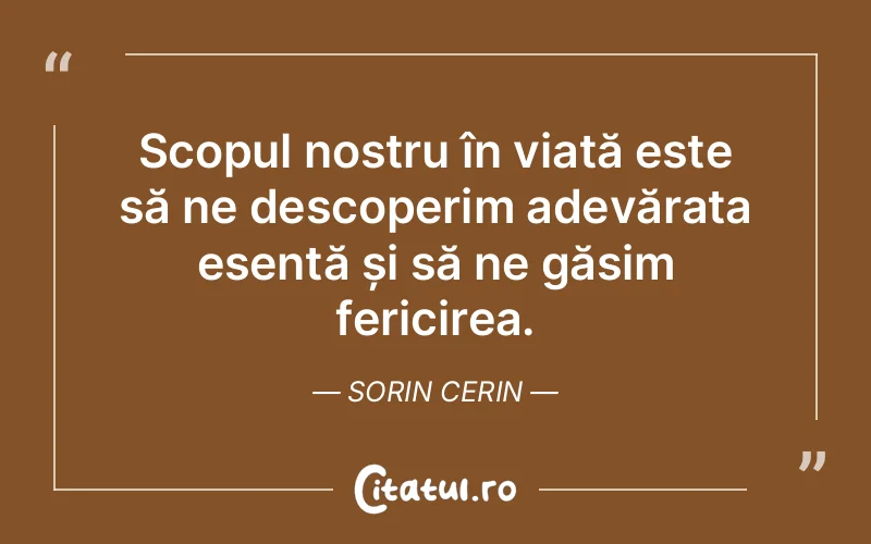 Citat Sorin Cerin - citate spiritualitate