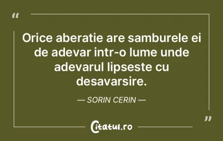 Orice aberatie are samburele ei de adeva... Orice aberatie are samburele ei de adeva...