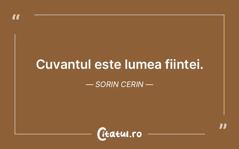 Citat Sorin Cerin - citate spiritualitate