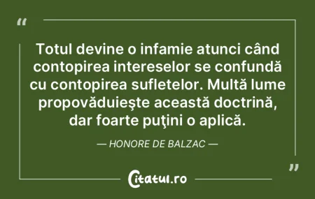 Totul devine o infamie atunci când cont...