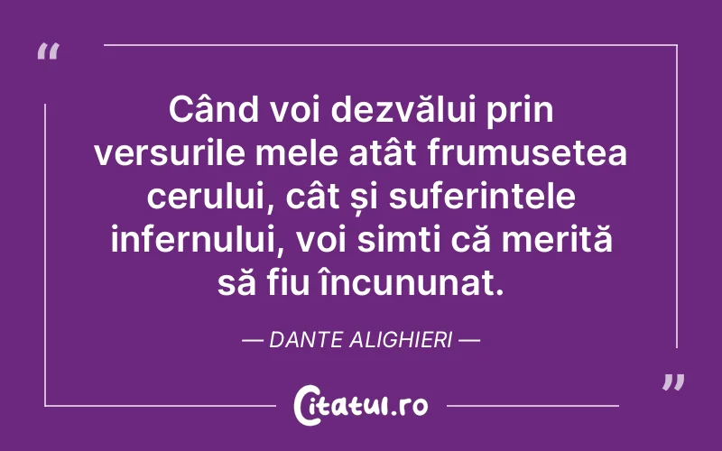 Citat Dante Alighieri - citate spiritualitate