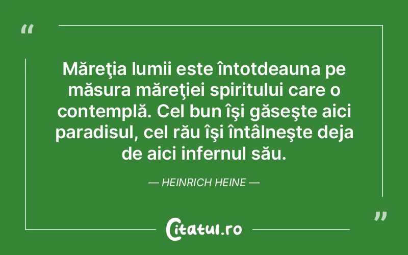 Citat Heinrich Heine - citate spiritualitate