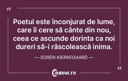 Poetul este înconjurat de lume, care î...