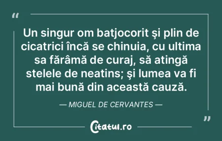 Un singur om batjocorit şi plin de cica...