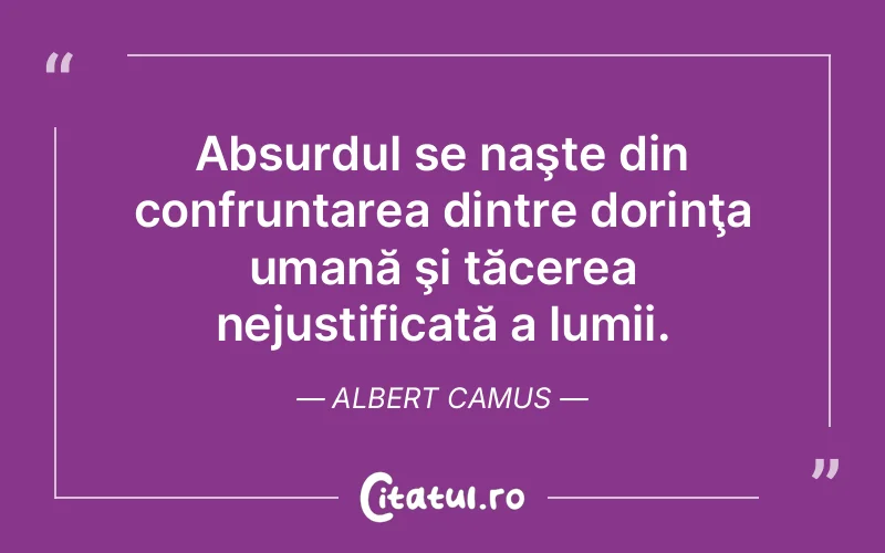 Citat Albert Camus - citate spiritualitate