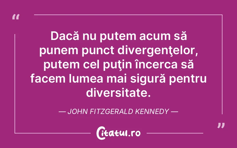 Citat John Fitzgerald Kennedy - citate spiritualitate