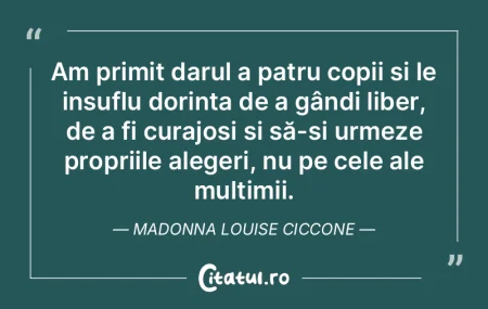 Am primit darul a patru copii și le ins... Am primit darul a patru copii și le ins...
