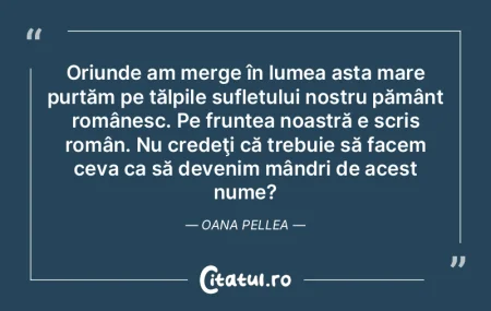 Oriunde am merge în lumea asta mare pur... Oriunde am merge în lumea asta mare pur...