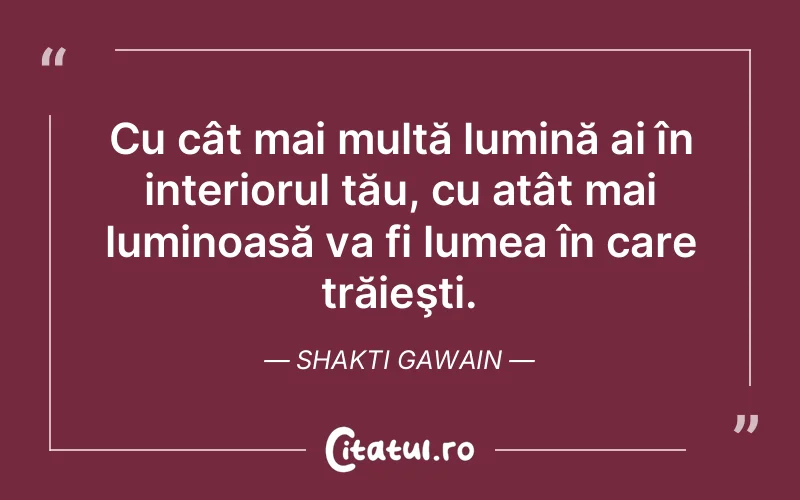 Citat Shakti Gawain - citate spiritualitate