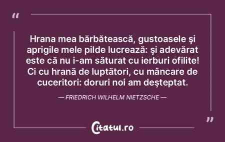 Hrana mea bărbătească, gustoasele şi...