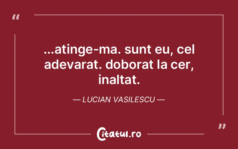 Citat Lucian Vasilescu - citate spiritualitate