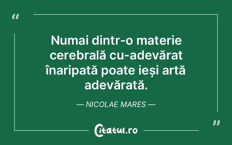 Citat Nicolae Mares - citate spiritualitate