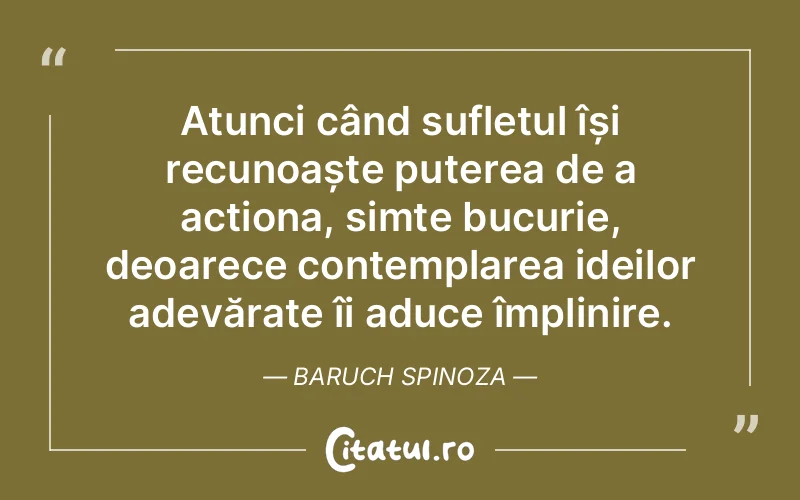 Citat Baruch Spinoza - citate spiritualitate