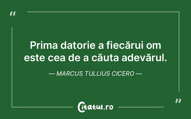 Citat Marcus Tullius Cicero - citate spiritualitate