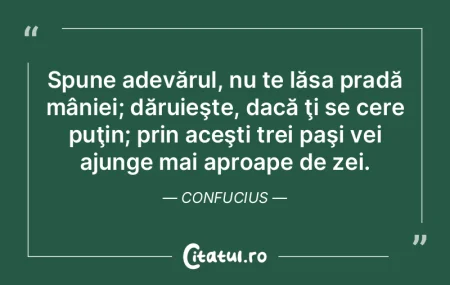 Spune adevărul, nu te lăsa pradă mân... Spune adevărul, nu te lăsa pradă mân...