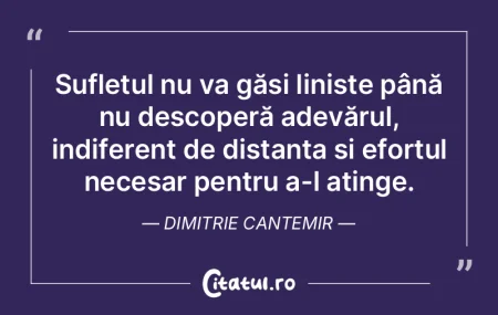 Sufletul nu va găsi liniște până nu ... Sufletul nu va găsi liniște până nu ...