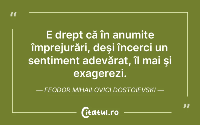 Citat Feodor Mihailovici Dostoievski - citate spiritualitate