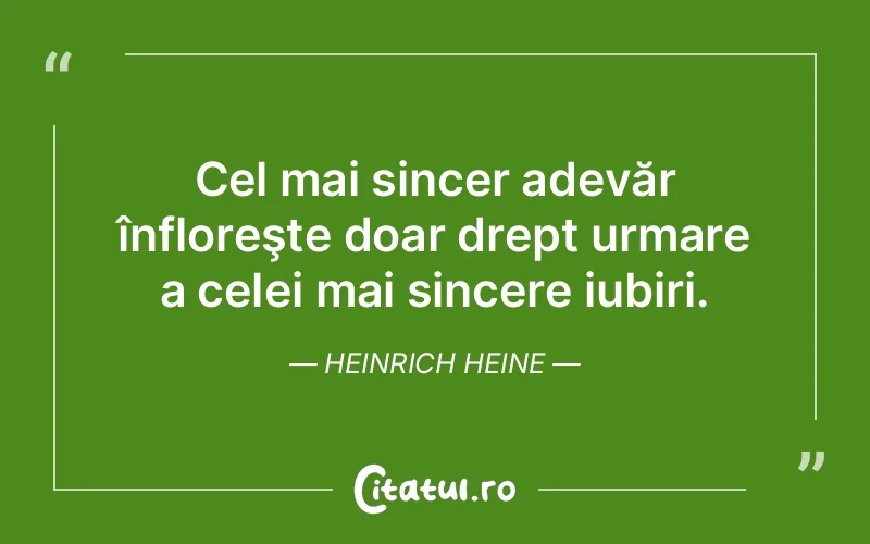 Citat Heinrich Heine - citate spiritualitate