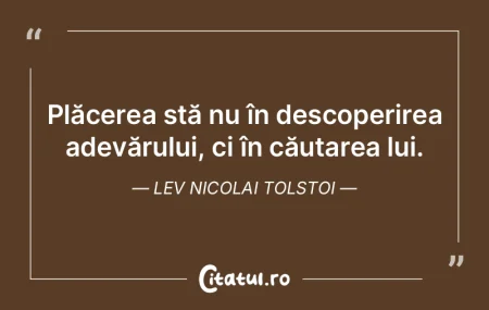 Plăcerea stă nu în descoperirea adevÄ... Plăcerea stă nu în descoperirea adevÄ...