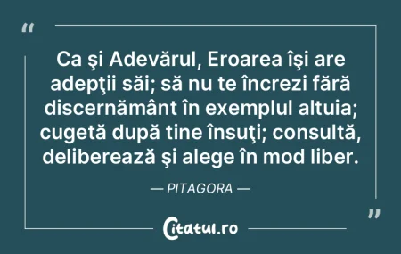 Ca şi Adevărul, Eroarea îşi are adep... Ca şi Adevărul, Eroarea îşi are adep...
