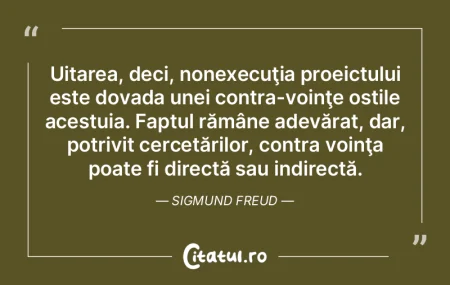 Uitarea, deci, nonexecuţia proeictului ... Uitarea, deci, nonexecuţia proeictului ...