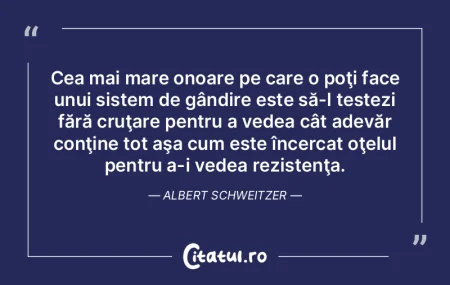 Cea mai mare onoare pe care o poţi face...