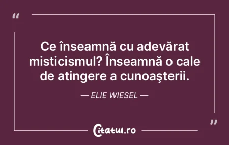 Ce înseamnă cu adevărat misticismul? ... Ce înseamnă cu adevărat misticismul? ...