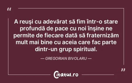 A reuşi cu adevărat să fim într-o st... A reuşi cu adevărat să fim într-o st...