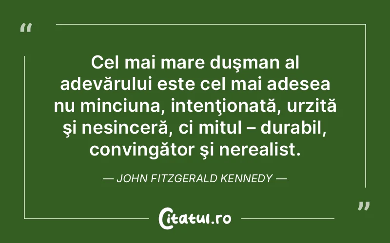 Citat John Fitzgerald Kennedy - citate spiritualitate