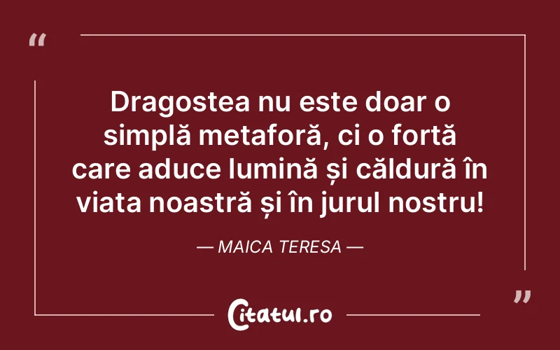 Citat Maica Teresa - citate spiritualitate