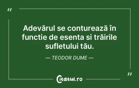 Adevărul se conturează în funcție de...