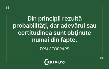 Din principii rezultă probabilităţi, ... Din principii rezultă probabilităţi, ...