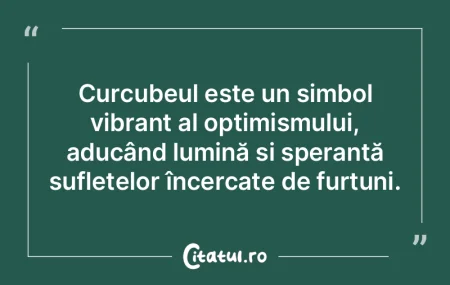 Curcubeul este un simbol vibrant al opti...