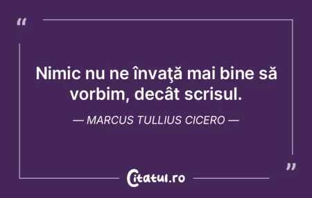 Nimic nu ne învaţă mai bine să vorbi... Nimic nu ne învaţă mai bine să vorbi...