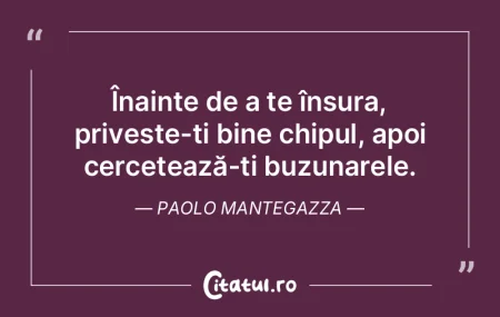 Înainte de a te însura, privește-ți ... Înainte de a te însura, privește-ți ...