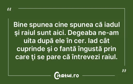 Bine spunea cine spunea că iadul şi ra... Bine spunea cine spunea că iadul şi ra...