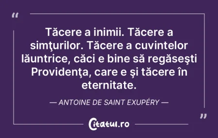 Tăcere a inimii. Tăcere a simţurilor.... Tăcere a inimii. Tăcere a simţurilor....