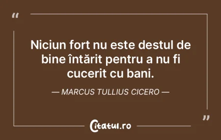 Niciun fort nu este destul de bine întÄ... Niciun fort nu este destul de bine întÄ...