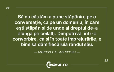 Să nu căutăm a pune stăpânire pe o ... Să nu căutăm a pune stăpânire pe o ...